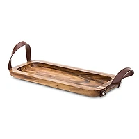 James F Rustique Small Acacia Wood Serving Tray (Natural)