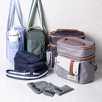 Fit & Fresh Nina Crossbody Bottle Bag (Midnight Blue)