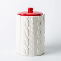 KSP Christmas Knit 'Snowman' Cookie Jar