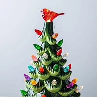 KSP Christmas Decortive 'Bird Topper' Ceramic LED Tree