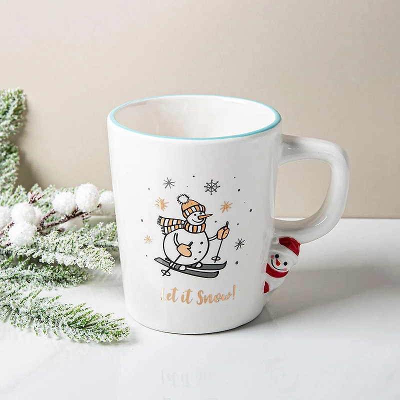 KSP Christmas Playful Character 'Snowman' Ceramic Mug 480ml