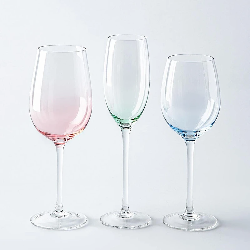 KSP Mingle Rainbow White Wine Glass - Set of 4 (10.6oz.)