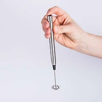 KSP Stylo Battery Milk Frother with Stand (Stainless Steel)