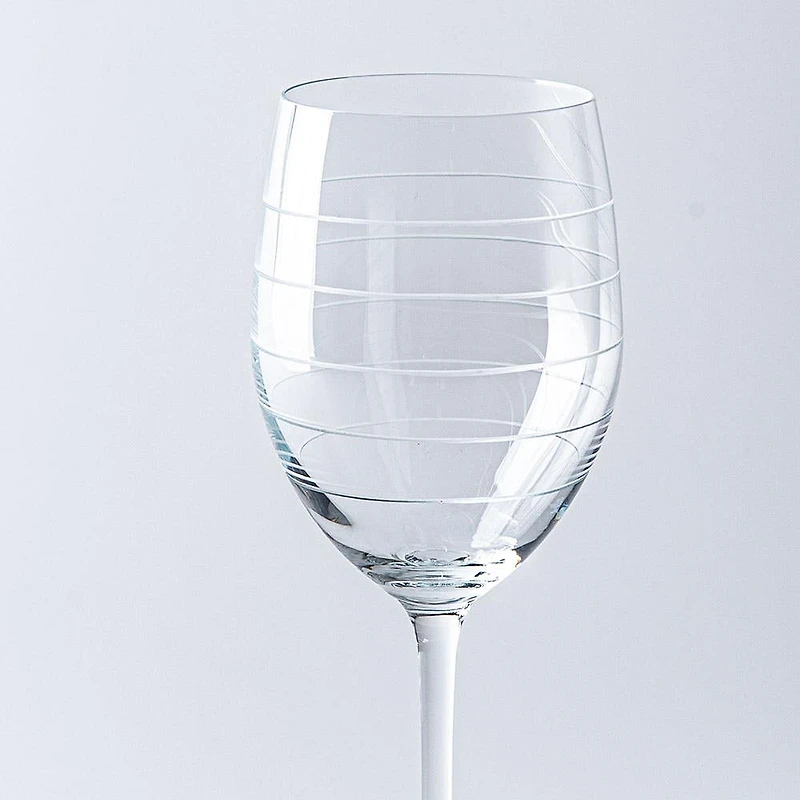 KSP Soiree Etched White Wine Glass - Set of 4 (17oz.)
