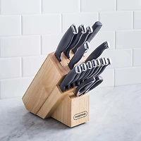 Farberware Comfort Grip Wood Knife Block Set - Set of 16 (Natural)