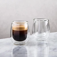 KSP Milano Double Wall Espresso Glass - 80 ml, Set of 2