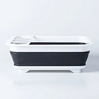 KSP Tubby Collapsible Dish Rack (White/Grey)