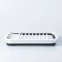 KSP Tubby Collapsible Dish Rack (White/Grey)