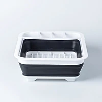 KSP Tubby Collapsible Dish Rack (White/Grey)