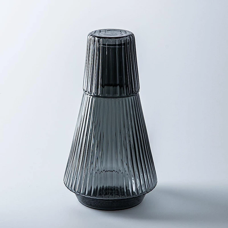 KSP Maya Bedside Water Carafe with Glass (Smoke)