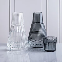 KSP Maya Bedside Water Carafe with Glass (Clear)