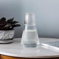 KSP Maya Bedside Water Carafe with Glass (Clear)