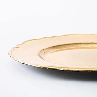 KSP Everyday Charger Plate with Scalloped Rim (Gold)