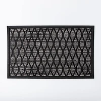 KSP Tufted Rubber Backed 'Diamond Wave' Doormat (Grey)