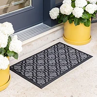 KSP Tufted Rubber Backed 'Trellis' Doormat (Grey)