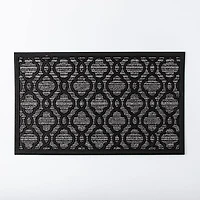 KSP Tufted Rubber Backed 'Trellis' Doormat (Grey)
