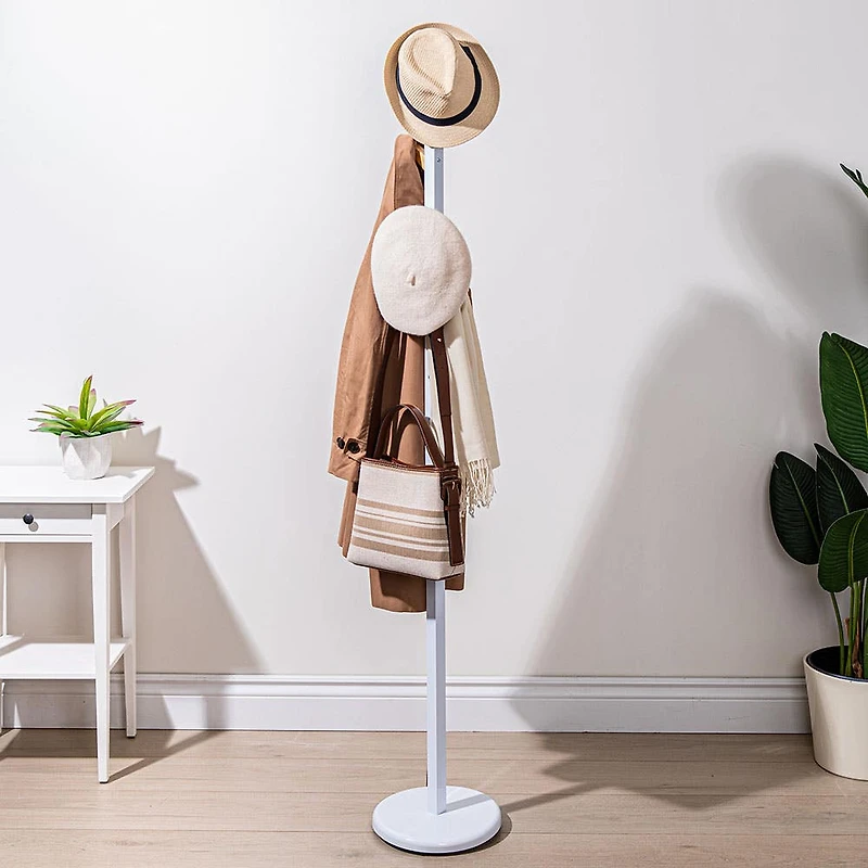 KSP Regent Coat Rack (Wood/White)