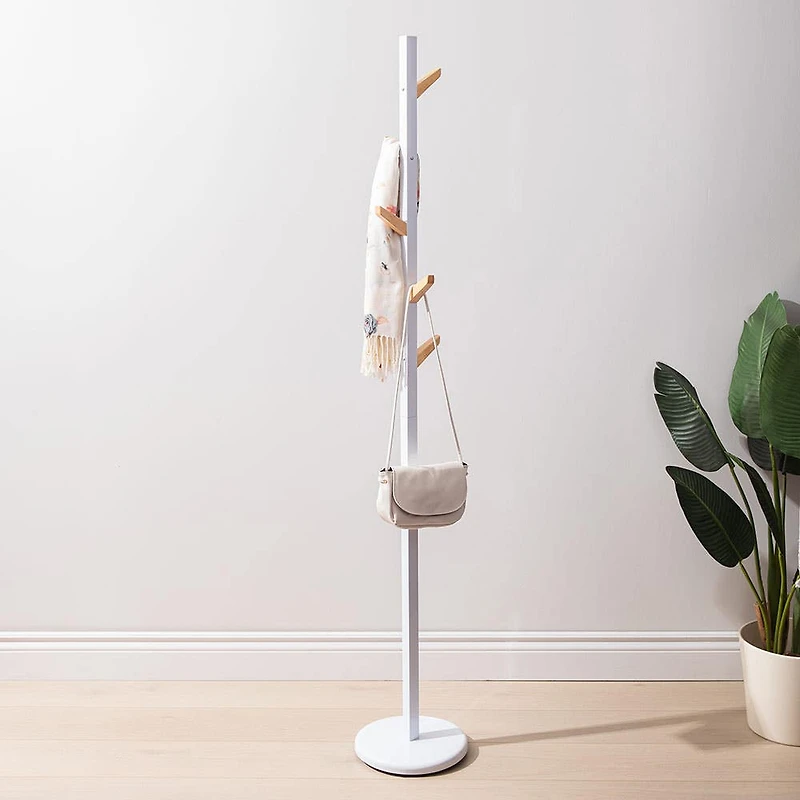 KSP Regent Coat Rack (Wood/White)