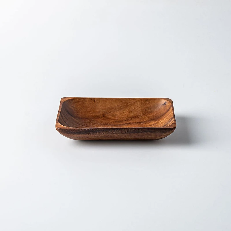 KSP Tala Acacia Wood Rectangular Serving Tray Medium 20 x 13 x 4 cm
