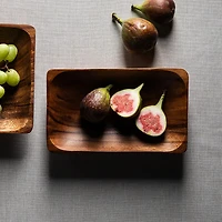 KSP Tala Acacia Wood Rectangular Serving Tray Medium 20 x 13 x 4 cm