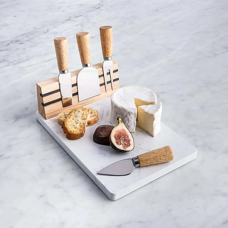 KSP Fromage Cheese Board with Tools - Set of 5 (Natural)