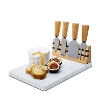KSP Fromage Cheese Board with Tools - Set of 5 (Natural)