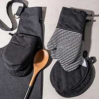 Harman Pantry Chambray Cotton Pot Holder - Set of 2 (Charcoal)