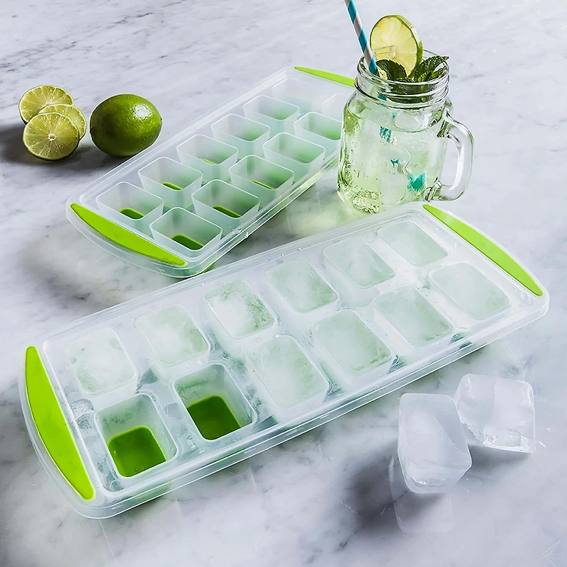 KSP Pop Out Ice Cube Tray - Set of 2 (Green)