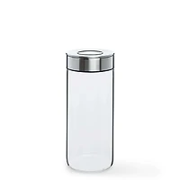 KSP Push Lock 1.3L 'Round' Glass and Steel Canister