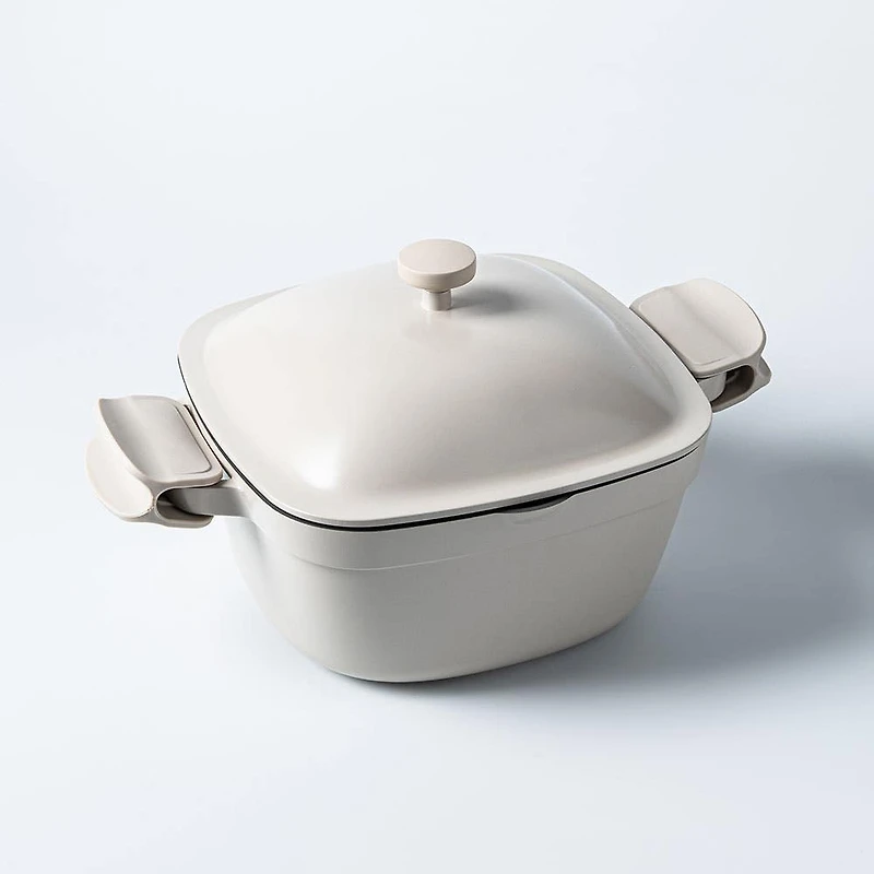 One-Pan Quadra Dutch Oven with Lid 24 Cm / 4.9 L (Cream)