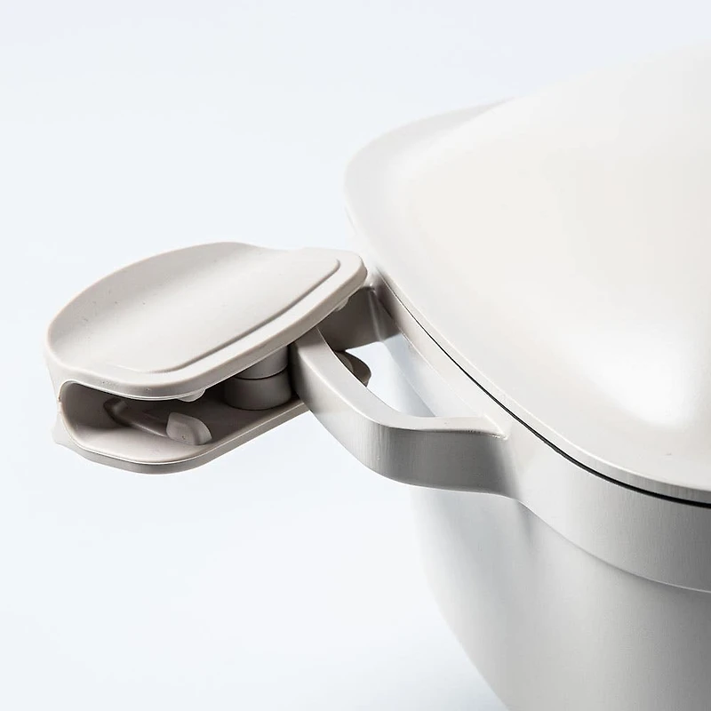 One-Pan Quadra Dutch Oven with Lid 24 Cm / 4.9 L (Cream)