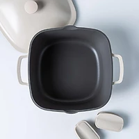 One-Pan Quadra Dutch Oven with Lid 24 Cm / 4.9 L (Cream)