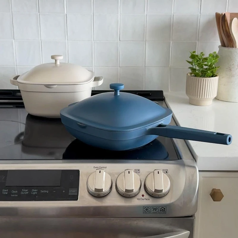 One-Pan Quadra Dutch Oven with Lid 24 Cm / 4.9 L (Cream)