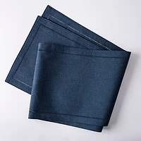 Harman Hemstitch Polyester Runner (Navy)