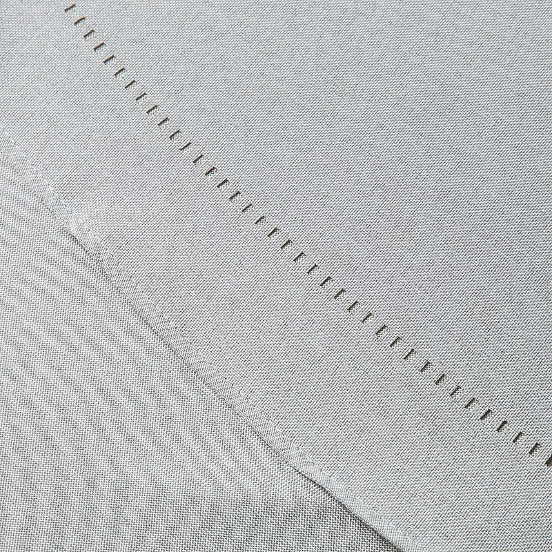 Harman Hemstitch Polyester Tablecloth 70" Round (Light Grey)