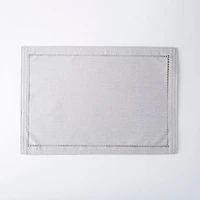Harman Hemstitch Polyester Placemat (Light Grey)