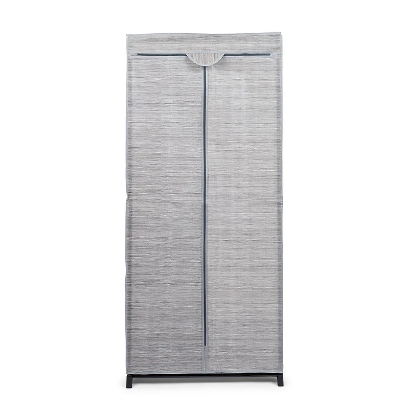 KSP Softstor 'Linen Look' Fabric Wardrobe (Grey)