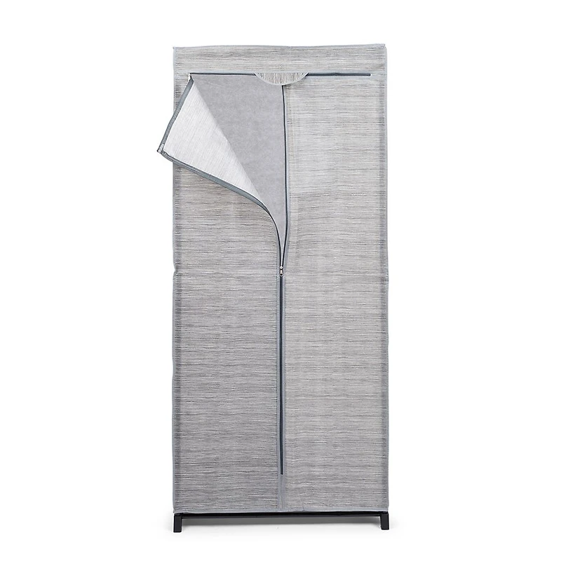 KSP Softstor 'Linen Look' Fabric Wardrobe (Grey)