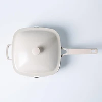 One-Pan Quadra Deep Fry Pan-W Steamer 10in 26 Cm / 3.7 L (Cream)