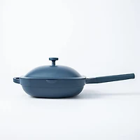One-Pan Quadra Deep Fry Pan-W Steamer 10in 26 Cm / 3.7 L (Blue Salt)