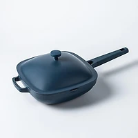 One-Pan Quadra Deep Fry Pan-W Steamer 10in 26 Cm / 3.7 L (Blue Salt)