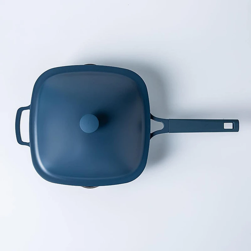 One-Pan Quadra Deep Fry Pan-W Steamer 10in 26 Cm / 3.7 L (Blue Salt)