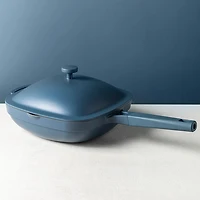 One-Pan Quadra Deep Fry Pan-W Steamer 10in 26 Cm / 3.7 L (Blue Salt)