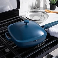 KSP One-Pan Deep Fry Pan-W Steamer 10in (Blue Salt)