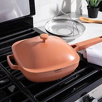 One-Pan Quadra Deep Fry Pan-W Steamer 10in 26 Cm / 3.7 L (Spice)