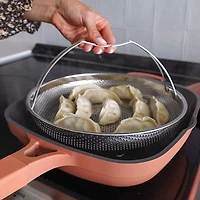 One-Pan Quadra Deep Fry Pan-W Steamer 10in 26 Cm / 3.7 L (Spice)
