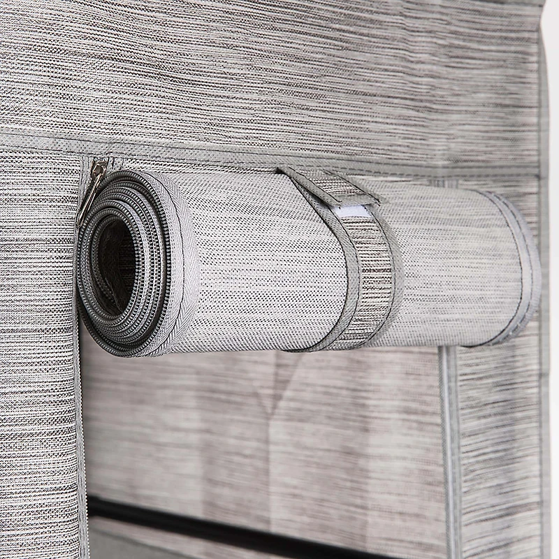 KSP Softstor 'Linen Look' Fabric Wardrobe (Grey)