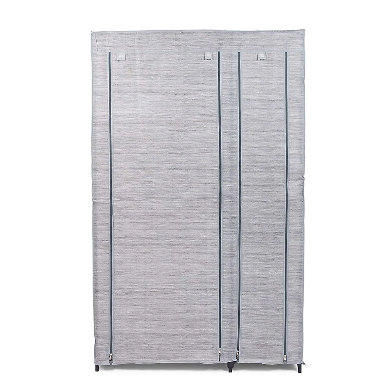 KSP Softstor 'Linen Look' Fabric Wardrobe (Grey)