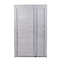 KSP Softstor 'Linen Look' Fabric Wardrobe (Grey)