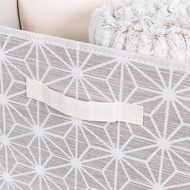 KSP Axis Fabric Storage Cube (Taupe) 31 cm sq.